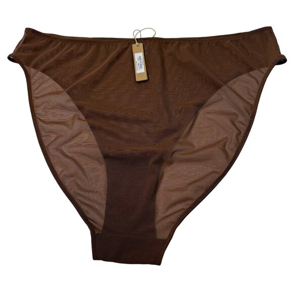SKIMS Mesh High Cut Brief Lot of 2 Sienna  Jasper 4X - Picture 7 of 13